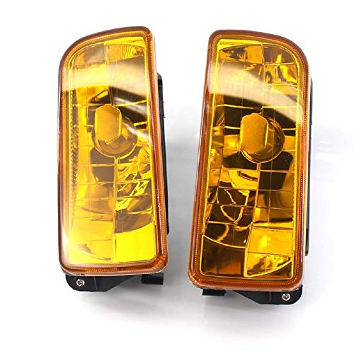 Sunwan Kit de luces antiniebla delanteras BMVV E36 serie 3 92-98 vidrio 2 luces amarillas y grises
