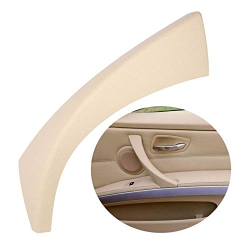 TOOGOO Manija del Panel de La Puerta Interior del Lado Derecho Tire de La Cubierta del Borde Exterior para BMW Serie 3 E90 E91 E92 E93 Beige