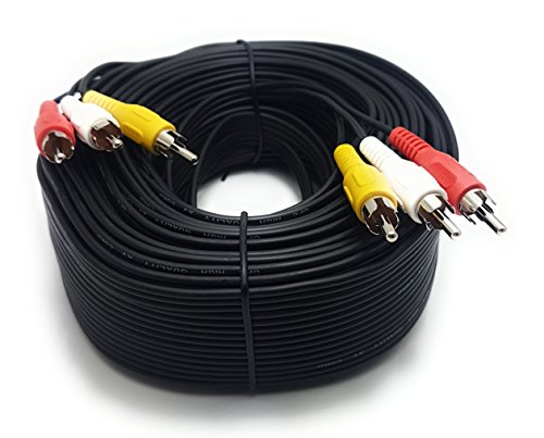 3 x RCA macho a 3 X RCA macho Cable Audio Vídeo compuesto RCA LEAD (disponible en 0,15 m, 0.25 m, 0,5 m, 1 m, 2 m, 3 m, 5 m, 7 m, 10 m, 15 m, 20 m, 25 m)