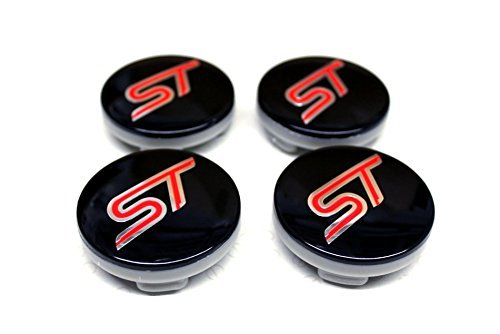 Juego de tapas de 4 Llantas Buje de medio 54 mm protectora St Logo Cilindro de nadadores KA Kuga Fusion Fiesta Enfoque Mondeo Galaxy C-Max S-Max y otros modelos