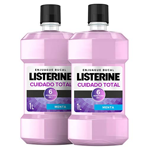 Listerine - Enjuague Bucal Cuidado, Pack de 2 x 1000 ml