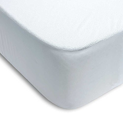 PROTECTOR DE COLCHÓN RIZO ALGODÓN 100% PVC AJUSTABLE (135_x_200_cm ( CAMA DOBLE))