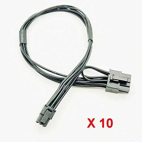 10PCS Power Cable Mini 6pin to 8pin PCIe PCI-e Cable for Apple Mac iMac Pro G5 Tower Video Card 18AWG 35cm 6P Male to 8Pin Male