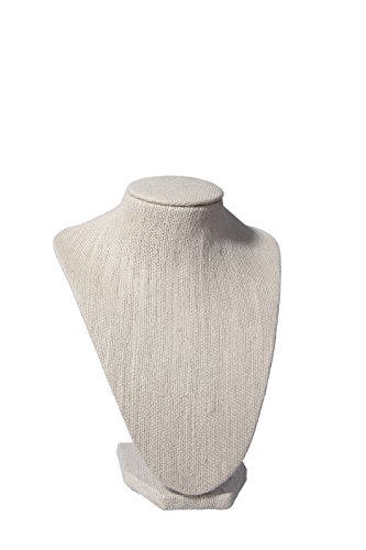 Busto sin cabeza para colgar las joyas de moda femenina - 17,8 cm (ancho) x 21,6 cm (alto)