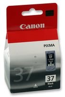 Canon PG-37 Cartucho de Tinta Original Negro para Impresora de Inyeccion de Tinta Pixma MP140-MP190-MP210-MP220-MP470-iP1800-iP1900-iP2500-iP2600