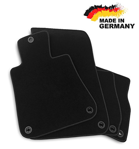 Carstyling Alfombrillas Coche para E30 CABRIO Velour NEGRO Original Calidad Borde Antracita Alfombra Auto Velur Felpudos Moqueta