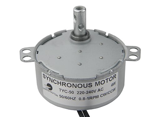 CHANCS TYC-50 Motor sincrónico 220V AC 0.8-1RPM CW/CCW Esfuerzo de torsión 10Kg.cm