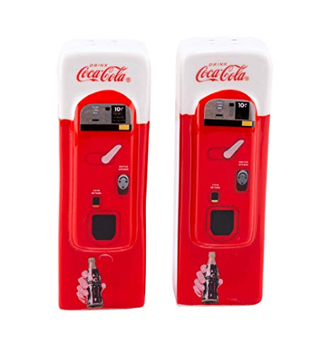 Coca-Cola Vending Machine: Home Collectible Salt and Pepper Shaker Set by Sunbelt Gifts