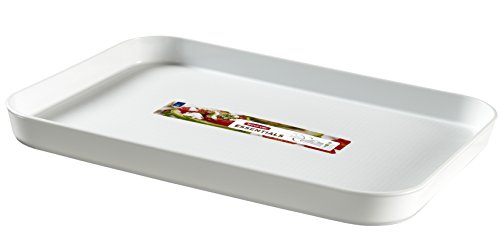 Curver 00738-059-00 Bandeja polipropileno, color blanco 30,8 x 43,0 x 3,5 cm