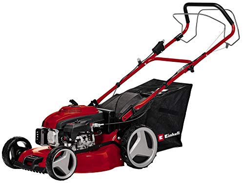 Einhell GC-PM 46/2 S HW-E - Cortacesped gasolina traccion con arranque bateria, 1900 W, deposito 1300 ml, función E-start, ancho de corte 46 cmo (ref. 3404365)