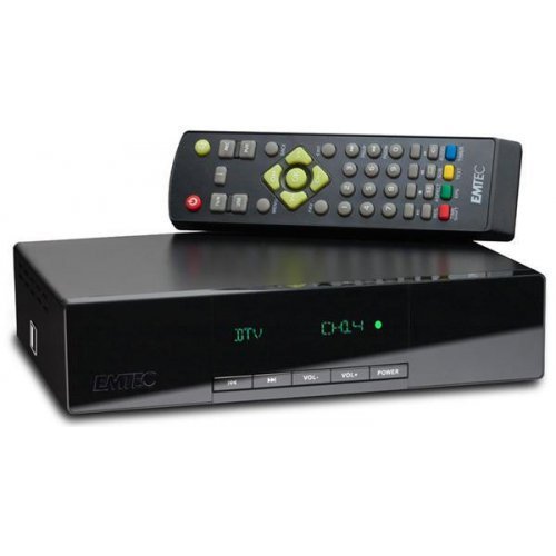 Emtec Movie Cube N160H - Receptor de TV, Negro