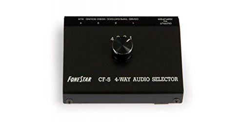 FONESTAR - Cf-5 Selector Rca 4 Vias Amplificacion Auxiliares