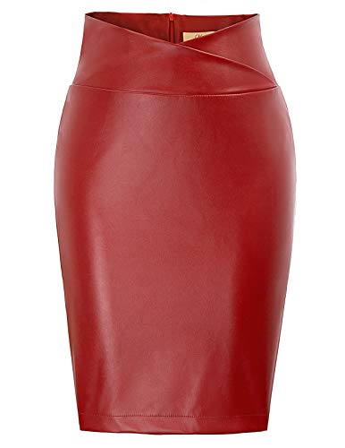 GRACE KARIN Mujer Bodycon Falda para Mujer Falda Lápiz Vintage Falda de Cadera Delgada Tamaño L DECL05-2