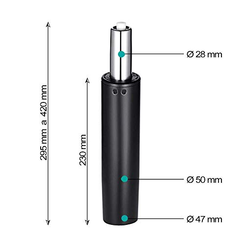 La Silla de Claudia - Pistón de gas estándar para silla de oficina muelle repuesto de calidad sillas giratoria soporta 120 kg