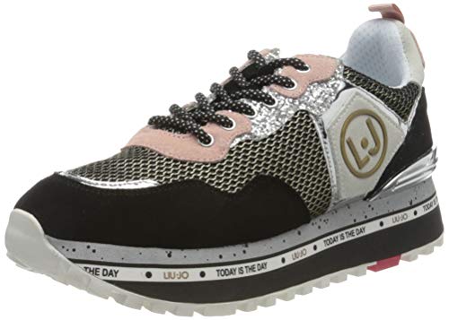 LIU JO Shoes Maxi Alexa-Running, Zapatillas para Mujer, Negro (Black 22222), 40 EU