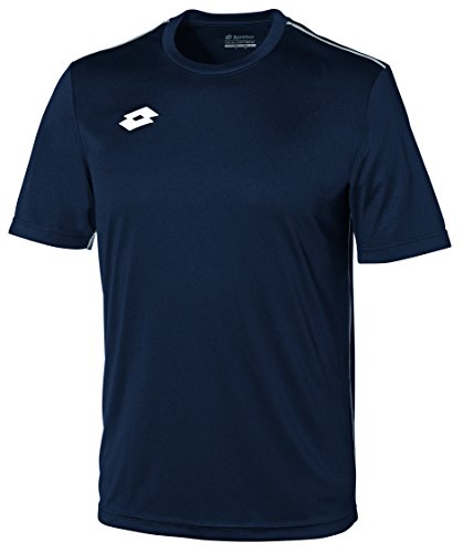 Lotto Jersey Delta Camiseta de Fútbol, Hombre, Azul (nvy/Wht), L