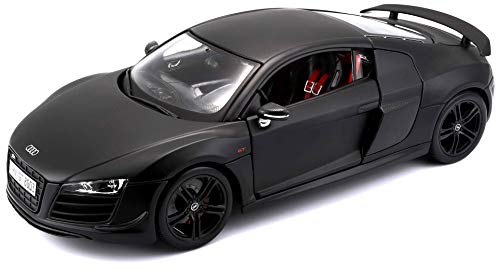 Maisto-Audi R8 GT3 Negro mate 1/18 36190DBK (36190) , color/modelo surtido