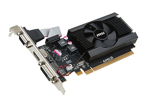 MSI V809-2847R - Tarjeta gráfica (Radeon R7 240, 2 GB, GDDR3, 64 bit, 1600 MHz, PCI Express x16)