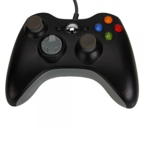 OSTENT Wired USB Controlador Gamepad Joystick Joypad Compatible para Microsoft Xbox 360 Consola Windows PC Ordenador Portátil Computadora Videojuegos Color Negro