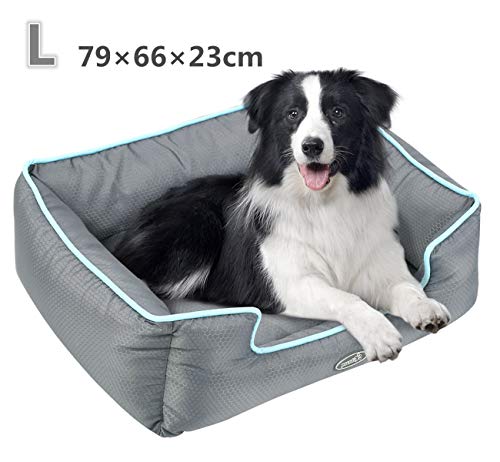 Pecute Cama de Perros y Gatos Alfombra para Mascotas Tela Impermeable Desmontable y Extraíble (L:79 * 66cm)