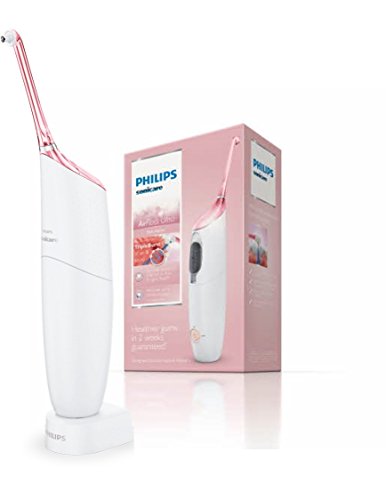 Philips Sonicare AirFloss HX8331/02 - Irrigador Dental, Inalambrico, Recargable, Color Blanco y Rosa