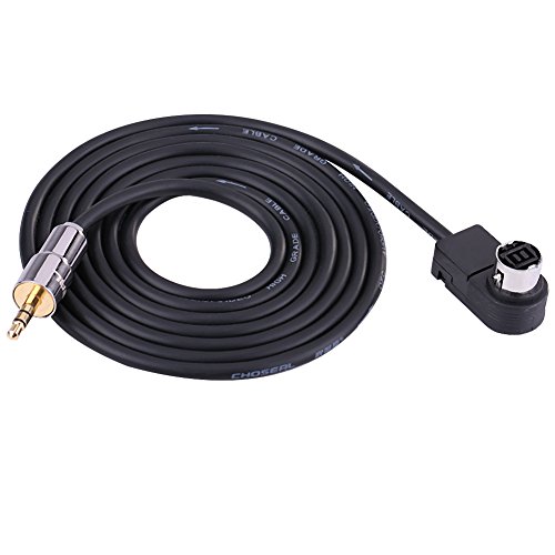 Qiilu 1.5m Adaptador de entrada auxiliar de coche Cable de audio para JVC/Alpine KCA-121B Reproductor de CD 9855 105 177 9887