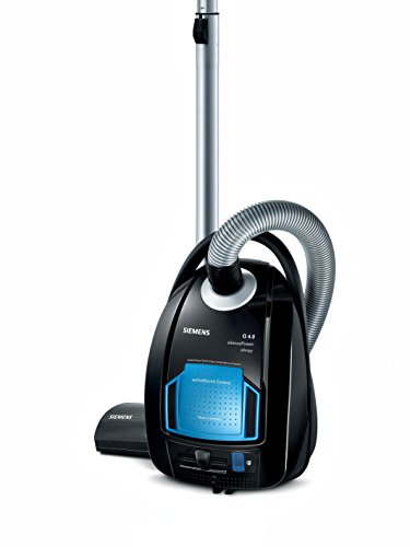 Siemens VSQ4G332 aspirador, 650 W, 5 litros, 69 Decibelios, Negro y azul