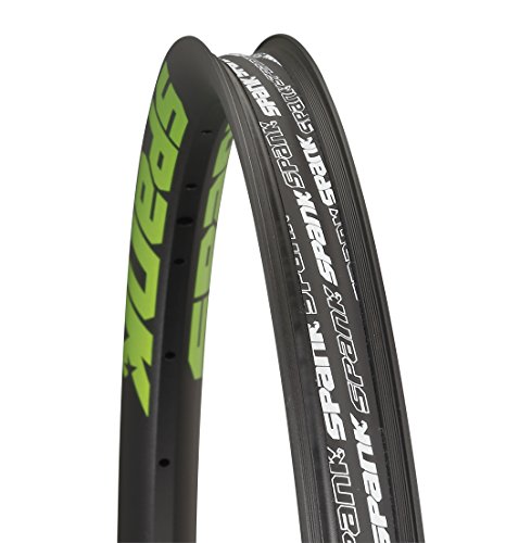 Spank Spike EVO race33 Bead Bite 33 al, 32h Rim, 26 Pulgadas Llantas, Unisex, Spike EVO Race33 Bead Bite 33AL, 32h Rim, 26 Zoll, Black/Emerald Green, 26 Pulgadas