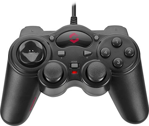 Speedlink - Gamepad USB THUNDERSTRIKE, SL6515BK, Color Negro (Windows)