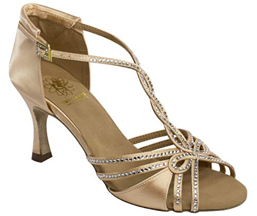 Supadance Style 1544 - Zapatos de Danza para Mujer (satinados, con Cristales de Swarovski), Color, Talla 42