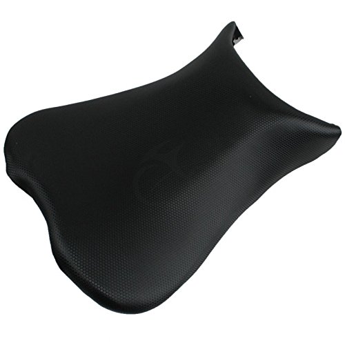 TengChang motocicleta Negro Cuero trasera Amortiguar Grupera Piloto Asiento del Conductor Para Suzuki GSXR600 GSXR750 GSX-R600 750 GSXR 600/750 2006-2007