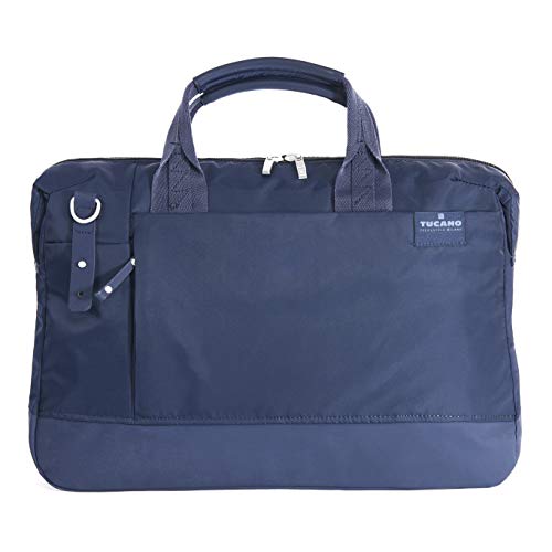 Tucano-Bolsa para Laptop 15.6 Pulgadas y MacBook 15, con Bolsillo Acolchado para PC, iPad y Tablet. Maletín para Documentos para Ordenador portátil, hombre-,Mujer con Correa ajustable