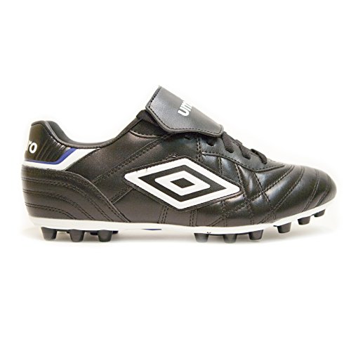 UMBRO Speciali Eternal Premier AG Bota, Hombre, Negro/Blanco/Clematis Azul, 41