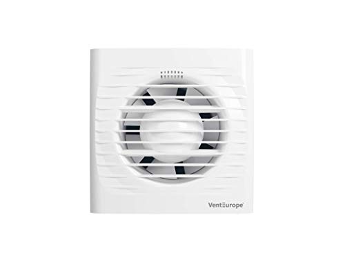 Ventilador extractor de baño aire 100 mm Silencioso con válvula Anti retorno + mosquitera integrada,97 m3/h,Ideal para baño,cocina,inodoro,oficina,silencioso,alta calidad,bajo consumo Garantía 5 AÑOS