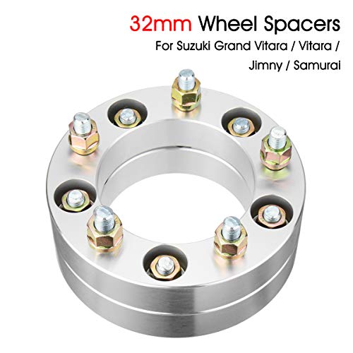 Viviance 32Mm Rueda Espaciador Hub Centric Brida para Suzuki Sj Samurai Jimny Grand Vitara Chrome