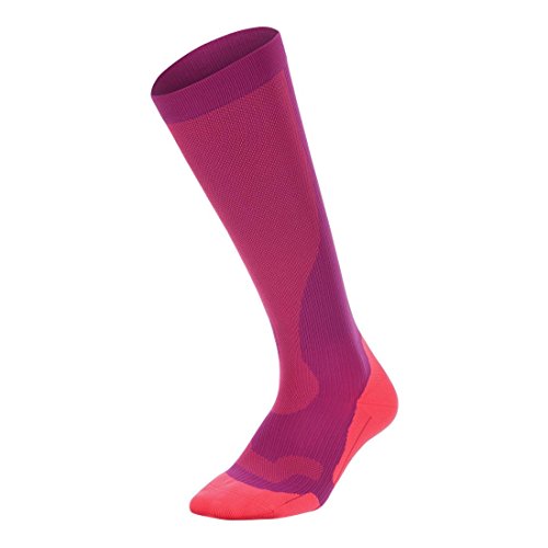 2XU Compression Womens Running Socks - Pink-XS
