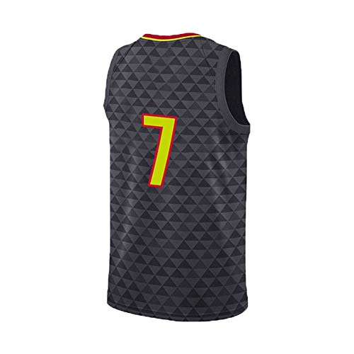 # 7Camisetas de baloncestoMeitu Jersey Equipo de Estudiantes Jersey de Baloncesto, Mesh Polyester Tank Jersey Camisetas (Juvenil/Adulto) -Verde XS_XXL-Black-S