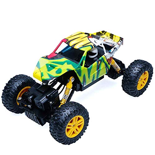 AIOJY Off Road Graffiti Durable Coche de alta velocidad RC Giros de 360 ​​grados for niños Adultos Hobby Juguetes Navidad Nuevo RC Off-road Racing 1/18 6.5km / h Suspensión profesional Tracción en las