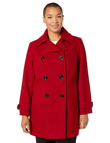 Anne Klein New Division Women's Classic Double-Breasted Coat