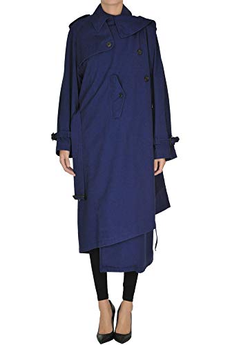 Balenciaga Oversized Trench Coat Woman Navy Blue 38 FR