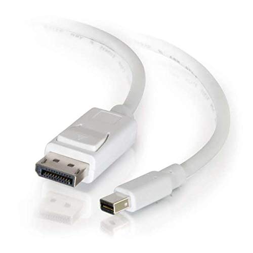 C2G 1m, Mini DisplayPort - DisplayPort Blanco - Cables displayport (Mini DisplayPort - DisplayPort, 1 m, DisplayPort, Mini DisplayPort, Macho, Macho, Oro)