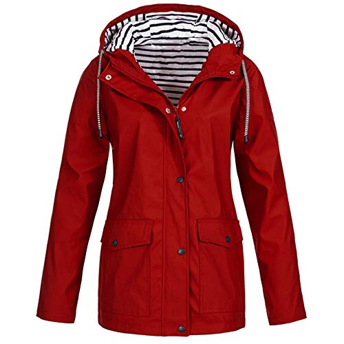 Chaquetas Largas Anchas con Capucha Deportiva otoño para Mujer,PAOLIAN Abrigos Impermeables la Nieve Rebajas Invierno Señora con cinturón Tallas Grandes Rompevientos Aire Libre