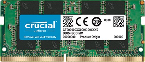 Crucial CT4G4SFS824A Memoria RAM de 4 GB (DDR4, 2400 MT/s, PC4-19200, Single Rank x 8, SODIMM, 260-Pin)