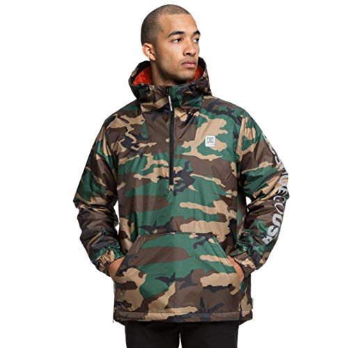 DC Shoes Bolam Camo - Anorak Resistente al Agua con Media Cremallera - Hombre