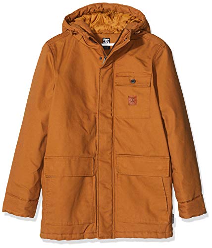 DC Shoes Canongate-Parka Resistente Al Agua con Capucha para Hombre, DC Wheat, M