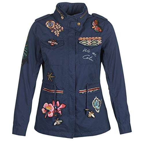 DESIGUAL Delia Abrigos Femmes Marino - DE 36 (EU 38) - Parkas