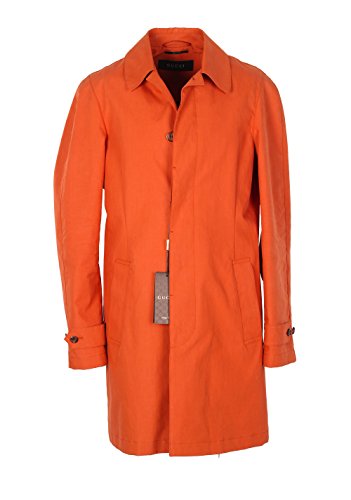 Gucci CL Orange Rain Coat Size 48 / 38R U.S. In Cotton