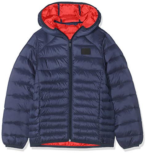 Jack & Jones Jjebomb Puffer Hood Noos Jr Chaqueta, Azul (Navy Blazer Navy Blazer), 140 para Niños