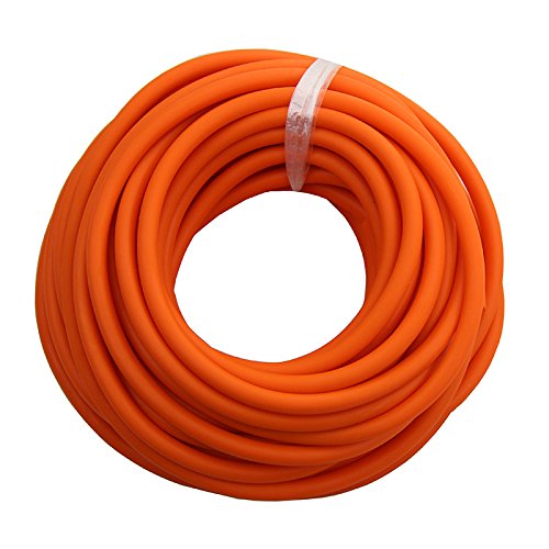 Mangobuy Tubo de látex de goma 10 metros de 6 mm de diámetro exterior 3 mm Inner diameter elastica Bungee Slingshot Catapult Outdoor caza de repuesto naranja