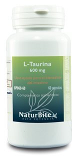 Naturbite L-Taurina 600Mg. 60Cap. 1 Unidad 500 g